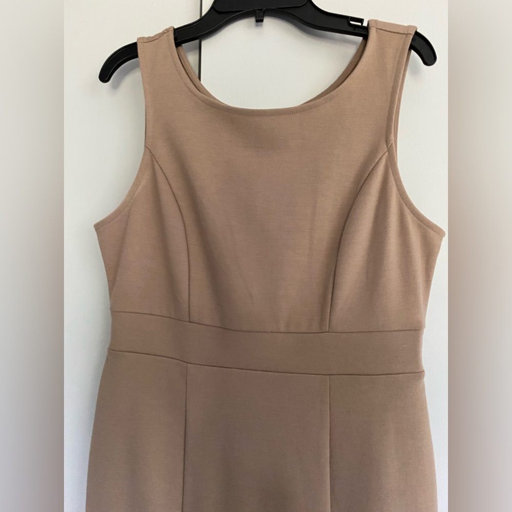 Sleeveless Tan Dress